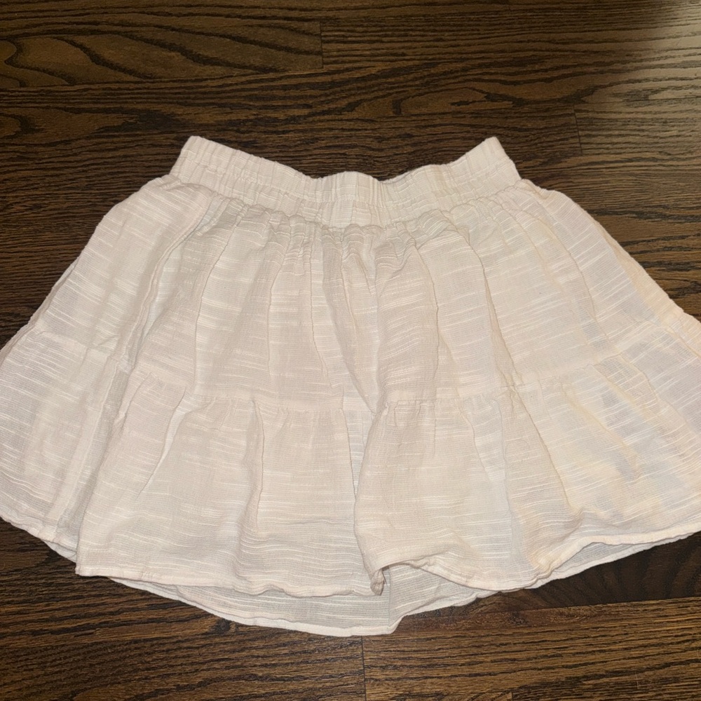 Lush Cream Mini Skirt